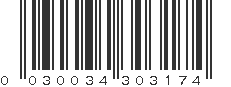 UPC 030034303174