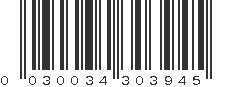 UPC 030034303945