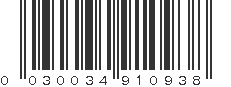 UPC 030034910938