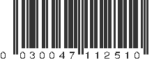 UPC 030047112510