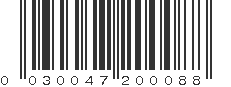 UPC 030047200088