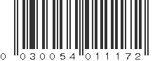 UPC 030054011172