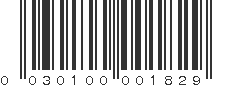 UPC 030100001829