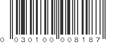 UPC 030100008187