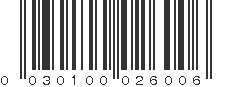 UPC 030100026006