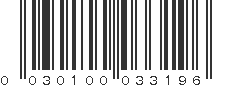 UPC 030100033196