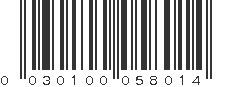 UPC 030100058014