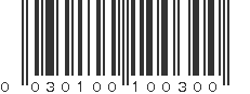 UPC 030100100300