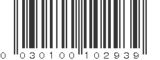 UPC 030100102939