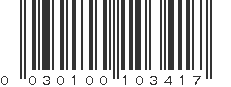 UPC 030100103417