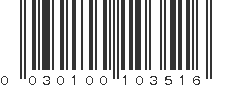 UPC 030100103516