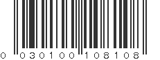 UPC 030100108108