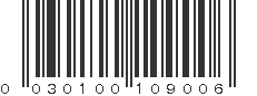 UPC 030100109006