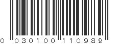 UPC 030100110989