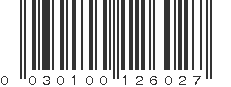 UPC 030100126027