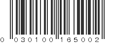 UPC 030100165002