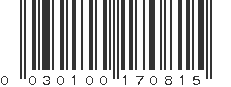 UPC 030100170815