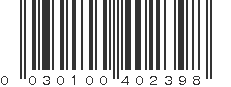 UPC 030100402398