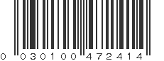 UPC 030100472414