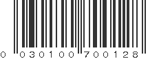 UPC 030100700128