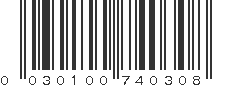 UPC 030100740308