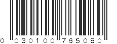 UPC 030100765080