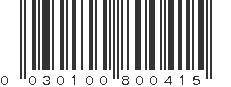 UPC 030100800415