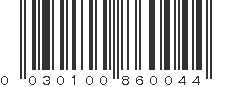 UPC 030100860044