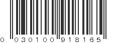 UPC 030100918165