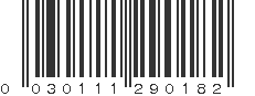 UPC 030111290182