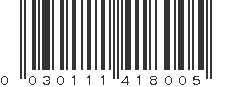 UPC 030111418005