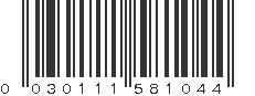 UPC 030111581044