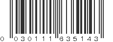 UPC 030111635143