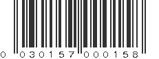 UPC 030157000158