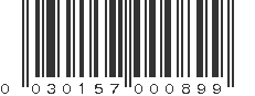 UPC 030157000899