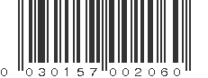 UPC 030157002060