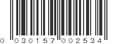 UPC 030157002534