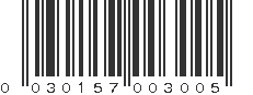 UPC 030157003005