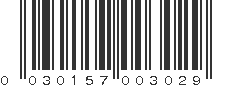 UPC 030157003029