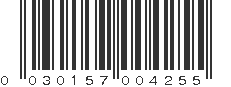 UPC 030157004255