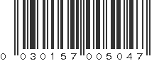 UPC 030157005047