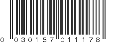 UPC 030157011178