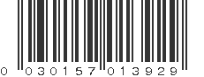 UPC 030157013929