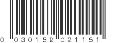 UPC 030159021151