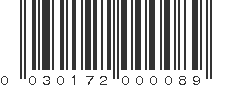 UPC 030172000089