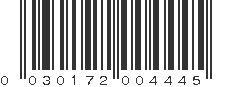 UPC 030172004445