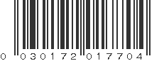 UPC 030172017704