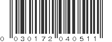 UPC 030172040511