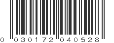 UPC 030172040528