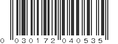 UPC 030172040535